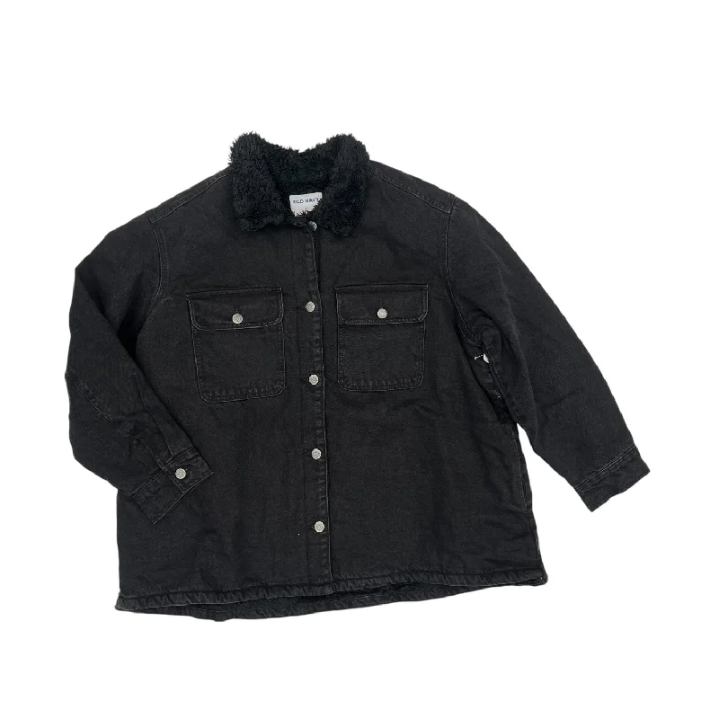 Jacket Denim By Old Navy In Black Denim, Size:2X