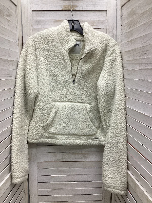 Jacket Faux Fur & Sherpa By Hollister In White, Size: S