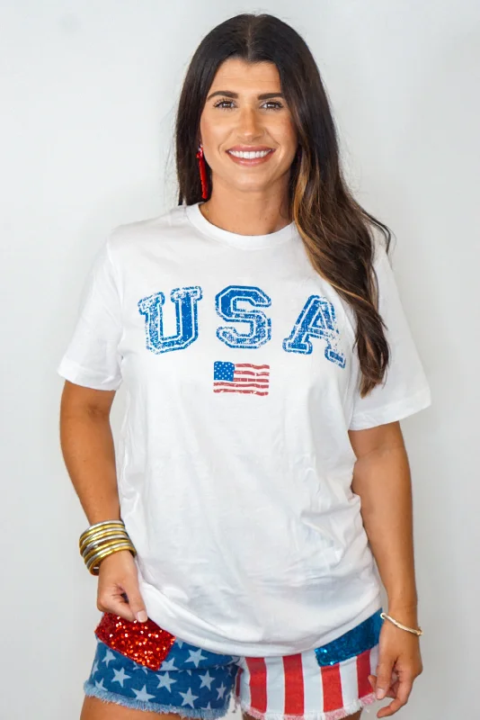 USA Flag Graphic Tee