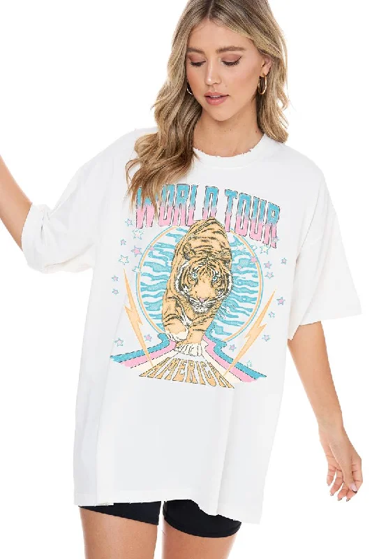 World Tour Oversized Graphic Tee